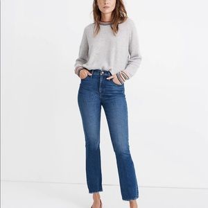 Madewell Cali Demi Bootcut Fray Hem Crop